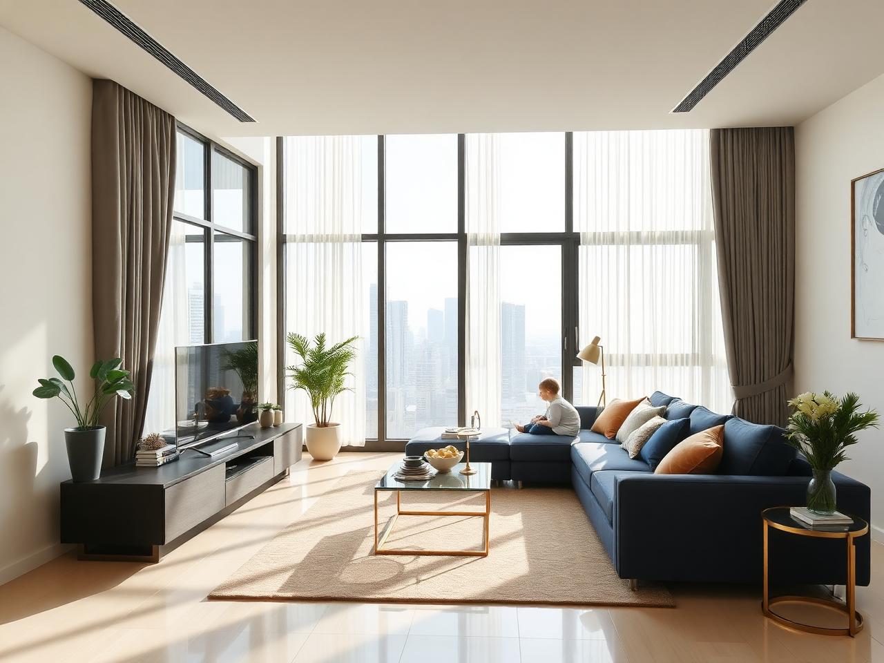 Modern condominium interior